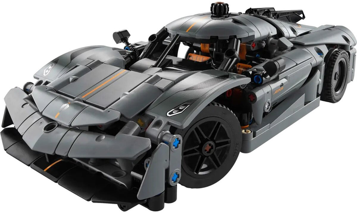 Zestaw klocków LEGO Technic Szary hipersamochód Koenigsegg Jesko Absolut 801 element (42173) - obraz 2