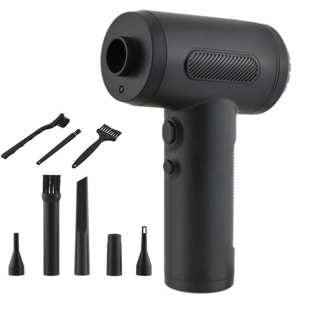 Аккумуляторный ручной компрессор Air Duster VC016 для продувания Black ...
