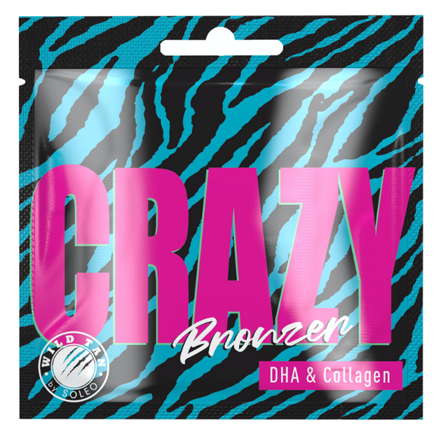 Крем для загара Soleo WILD TAN Crazy Bronzer с антивозрастным эффектом и бронзаторами DHA, 15 мл - Фото 1 Крем для загара Soleo WILD TAN Crazy Bronzer с антивозрастным эффектом и бронзаторами DHA, 15 мл - изображение 1