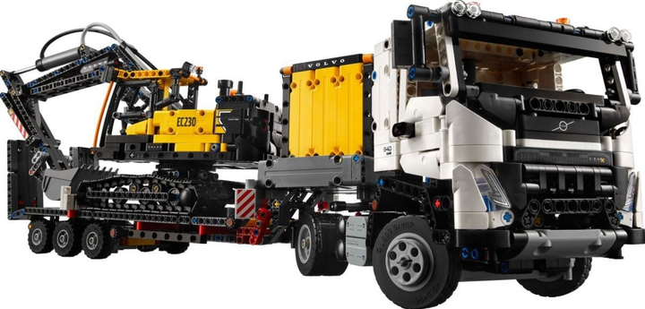 Zestaw klocków Lego Technic Ciężarówka Volvo FMX i koparka EC230 Electric 2274 elementy (42175) - obraz 2