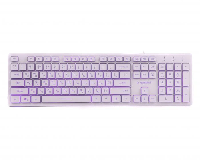 Клавиатура Gembird KB-UML3-01-W-UA White USB UKR - изображение 2