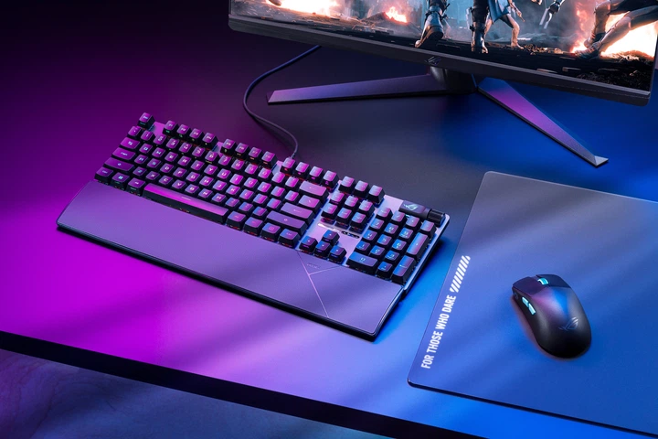 Клавиатура ASUS ROG Strix Scope II RX Red ABS UA USB Black (90MP0350-BKMA00) - Фото 4 Клавиатура ASUS ROG Strix Scope II RX Red ABS UA USB Black (90MP0350-BKMA00) - изображение 4