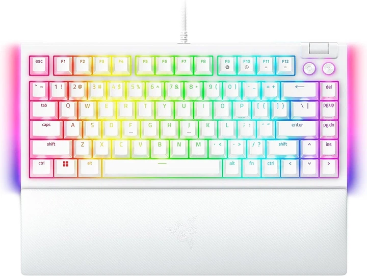 Клавіатура Razer BlackWidow V4 75 USB UA White (RZ03-05001700-R3M1) - Фото 1 Клавіатура Razer BlackWidow V4 75 USB UA White (RZ03-05001700-R3M1) - зображення 1