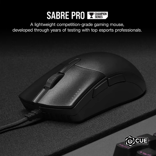 Мышь Corsair Sabre Pro (CH-9303101-EU) - Фото 2 Мышь Corsair Sabre Pro (CH-9303101-EU) - изображение 2