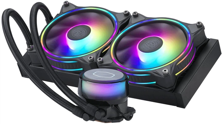 Система водяного охлаждения CoolerMaster MasterLiquid ML240 Illusion (MLX-D24M-A18P2-R1) - Фото 1 Система водяного охлаждения CoolerMaster MasterLiquid ML240 Illusion (MLX-D24M-A18P2-R1) - изображение 1