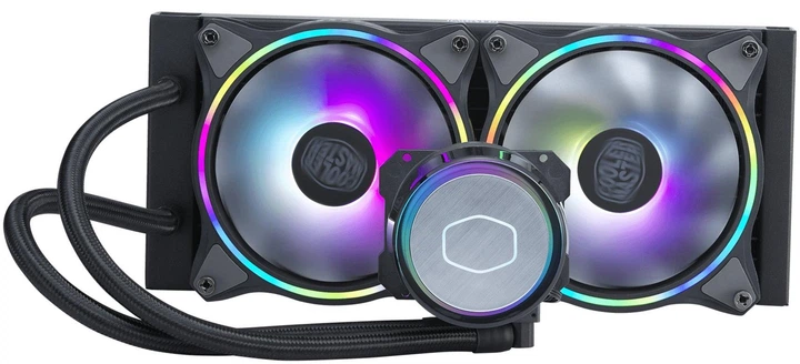 Система водяного охлаждения CoolerMaster MasterLiquid ML240 Illusion (MLX-D24M-A18P2-R1) - Фото 2 Система водяного охлаждения CoolerMaster MasterLiquid ML240 Illusion (MLX-D24M-A18P2-R1) - изображение 2