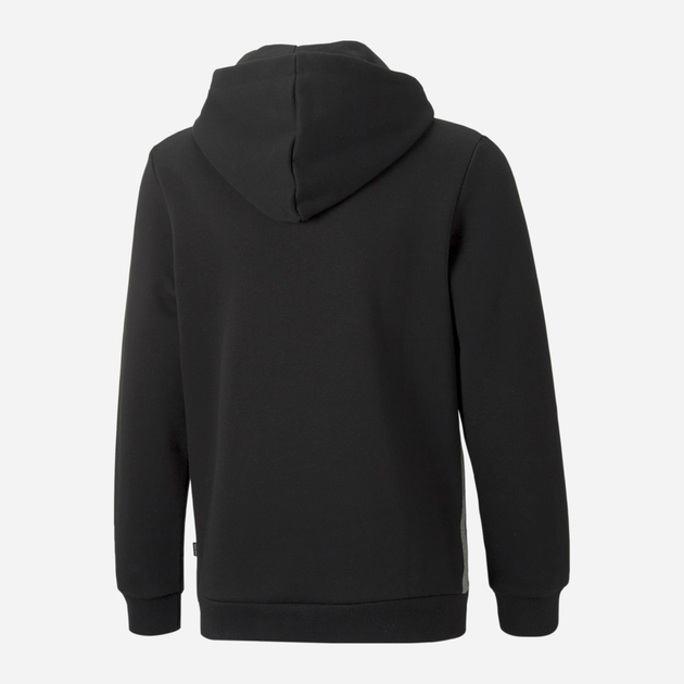 Bluza z kapturem chłopięca Puma ESS Block Hoodie FL B 84908101 164 cm Czarny/Biały (4064535880762) - obraz 2