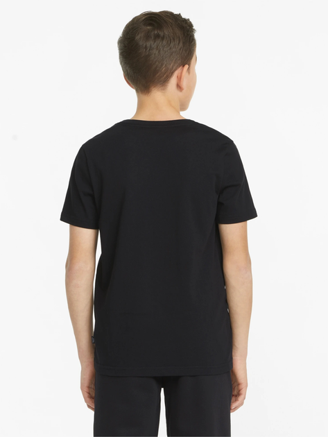 Підліткова футболка для хлопчика Puma Ess Tape Tee B 84730001 140 см Чорна (4064535664560) - зображення 2