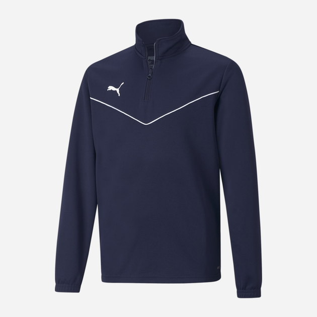 Дитяча толстовка для хлопчика Puma teamRISE 1/4 Zip Top 65739506 116 см Синя (4063697240704) - зображення 1