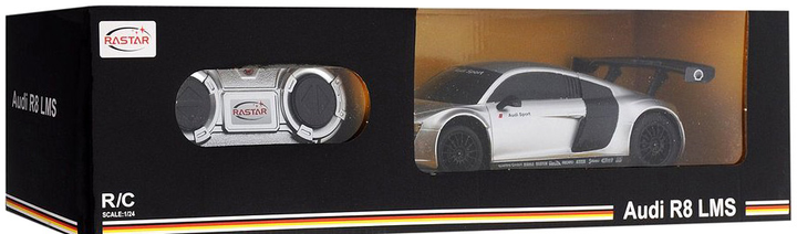 Samochód zdalnie sterowany Rastar Audi Sport R8 Srebrzysty (6930751306165) - obraz 1