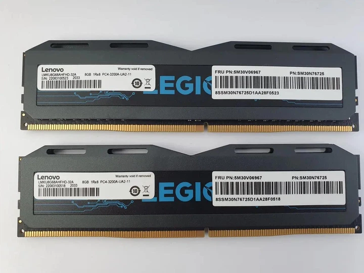 Комплект оперативної пам'яті Lenovo Legion DDR4 16Gb (2*8Gb