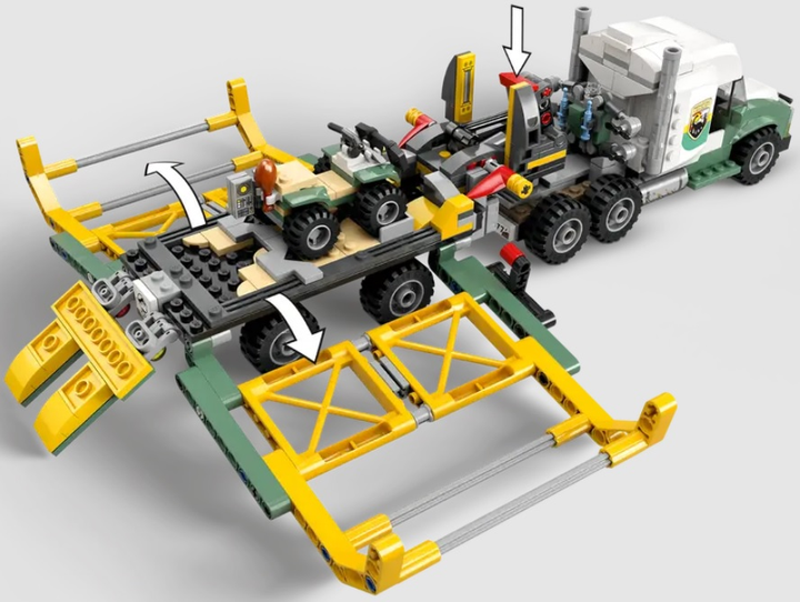 Конструктор LEGO Jurassic World Dinomise: транспортна вантажівка алозавра 588 деталей (76966) - зображення 5