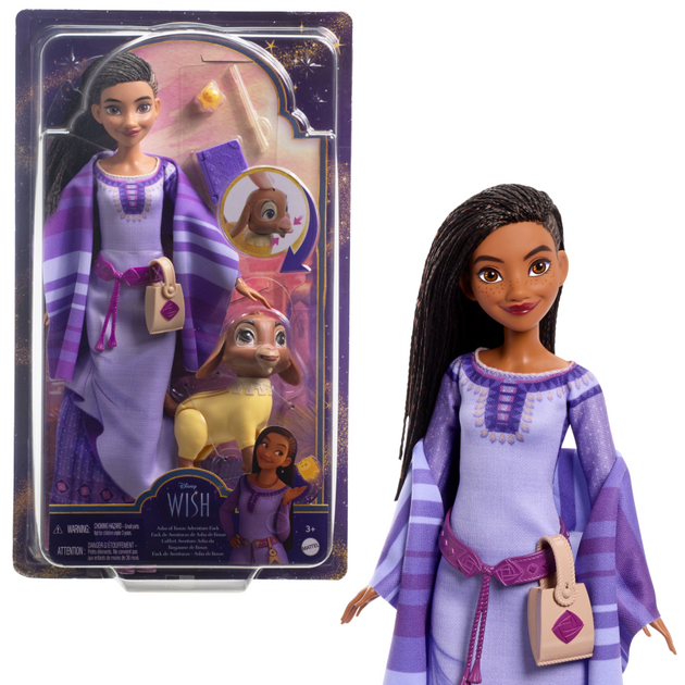 Лялька Mattel Disney Wish Asha of Rosas Adventure Pack (194735169887) - зображення 1