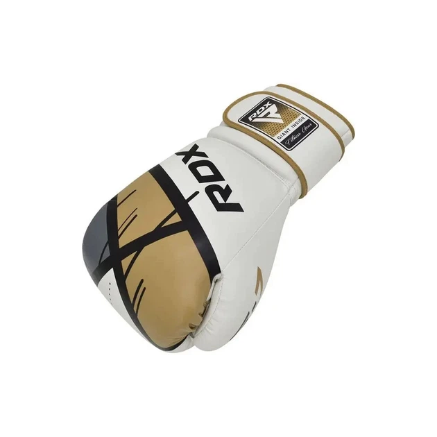 Боксерские перчатки RDX F7 Ego Golden 8 унцій (BGR-F7GL-8oz) - Фото 4 Боксерские перчатки RDX F7 Ego Golden 8 унцій (BGR-F7GL-8oz) - изображение 4