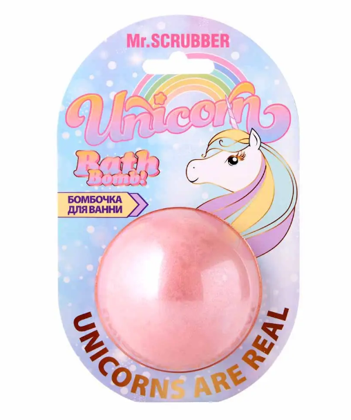 Бомбочка для ванны Mr.Scrubber Unicorn 200 г - Фото 1 Бомбочка для ванны Mr.Scrubber Unicorn 200 г - изображение 1