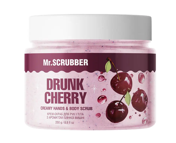 Крем-скраб для рук и тела Mr.Scrubber Drunk Cherry 250 г - Фото 1 Крем-скраб для рук и тела Mr.Scrubber Drunk Cherry 250 г - изображение 1
