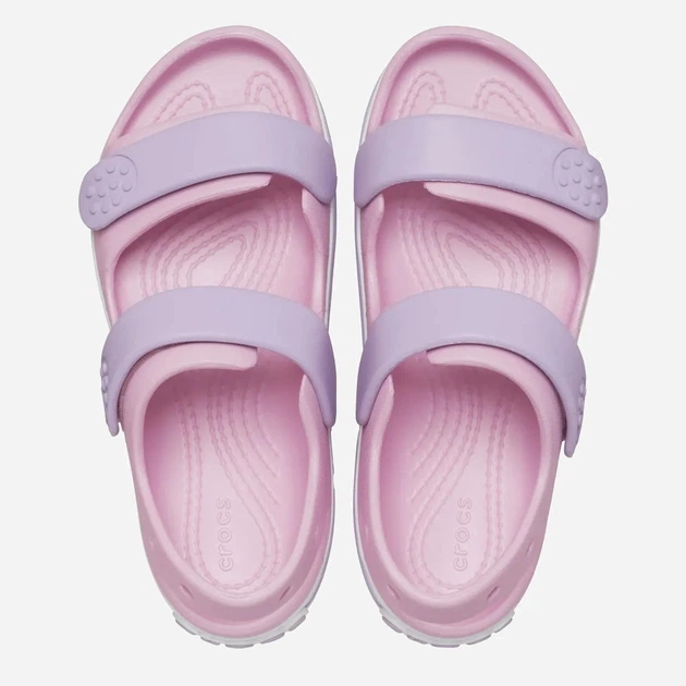 Дитячі сандалії для дівчинки Crocs Crocband Cruiser Sandal Kids 209423-84I 32-33 (J13) Рожеві (196265603763) - зображення 5