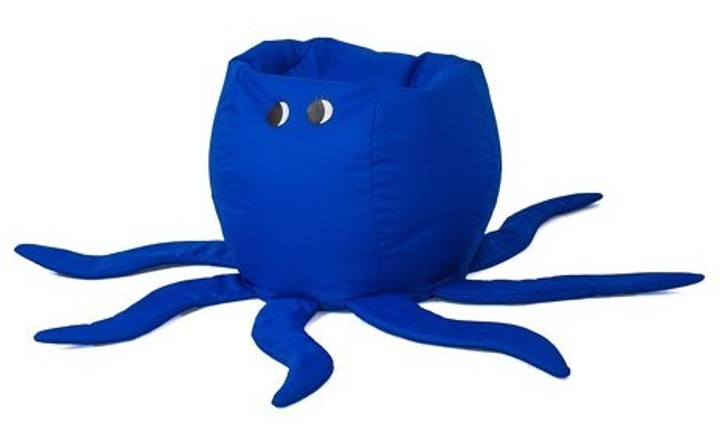 Крісло-мішок Go Gift Octopus L 80x80 см синій (5905359290261) - зображення 1