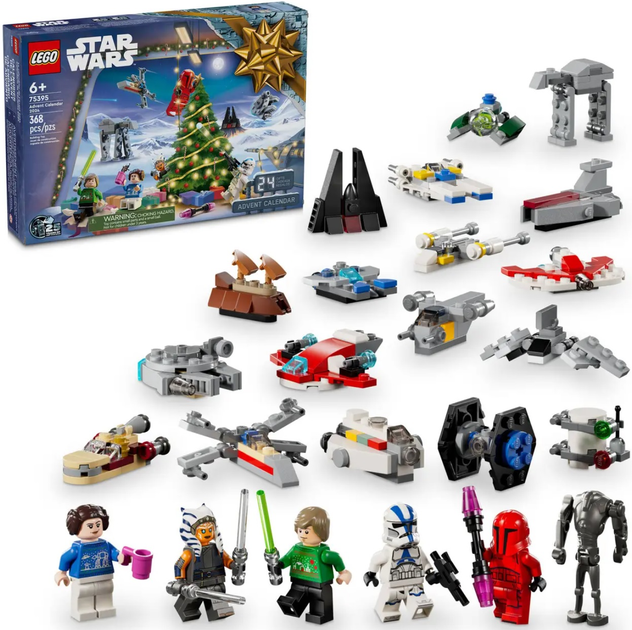 Конструктор LEGO Star Wars Адвент-календар на 2024 рік 368 деталей (75395) - зображення 3
