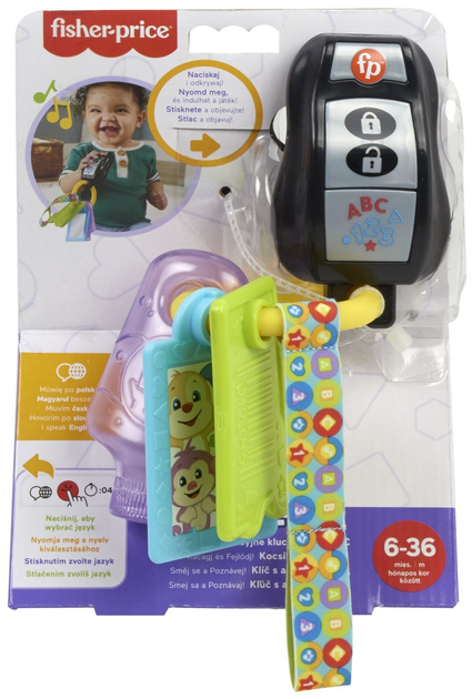 Інтерактивна іграшка Fisher Price "Вчись і смійся!" Навчальні ключики ABC 123 польська мовна версія (0194735228256) - зображення 1