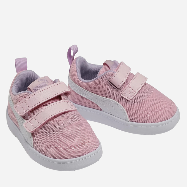 Sneakersy dziecięce dla dziewczynki na rzepy Puma Courtflex v2 Mesh V 37175908 23 (6UK) Różowe (4063697741430) - obraz 3