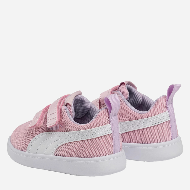 Sneakersy dziecięce dla dziewczynki na rzepy Puma Courtflex v2 Mesh V 37175908 27 (9UK) Różowe (4063697741478) - obraz 4
