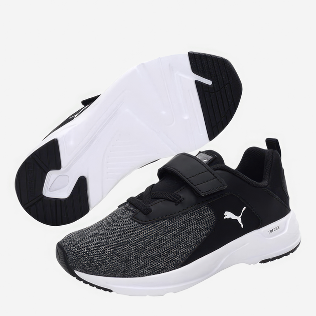 Buty sportowe chłopięce na rzepy Puma Comet 2 Alt V 19477701 29 (11UK) Czarny/Biały (4063697831667) - obraz 5