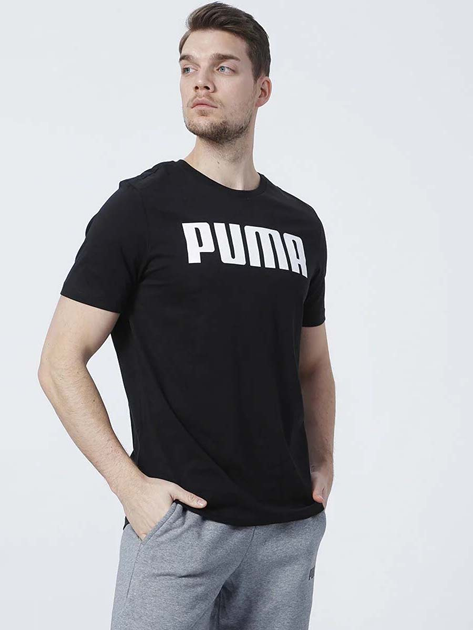 Футболка хлопковая длинная мужская Puma Essential M 84722301 M Black ...