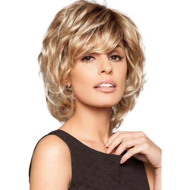 Парик пшеничный короткий, натуральные синтетические волосы VC WIG-450 - Фото 1 Парик пшеничный короткий, натуральные синтетические волосы VC WIG-450 - изображение 1