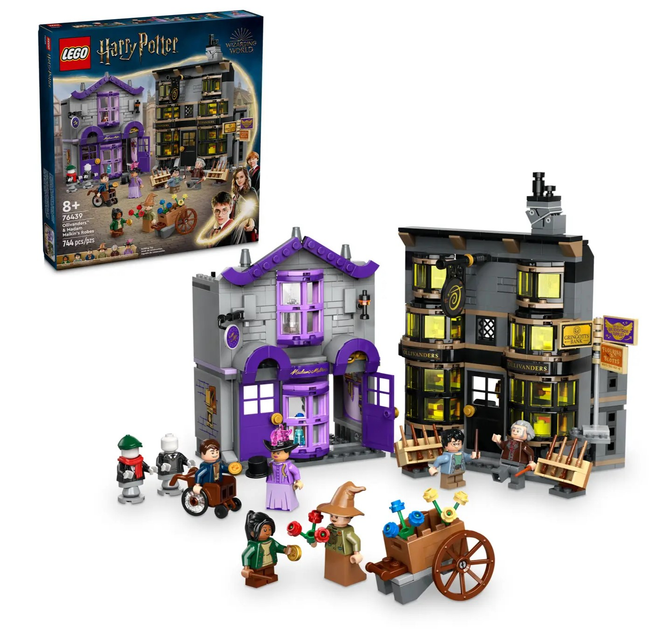 Конструктор LEGO Harry Potter Крамниці Олівандера і Мадам Малкін 744 деталей (76439) - зображення 7