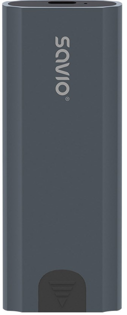 Obudowa zewnętrzna Savio External M.2 SSD NVMe Enclosure, AK-67 Grey (5901986048183) - obraz 1