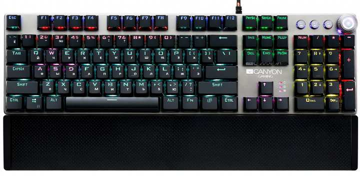 Клавіатура Canyon CND-SKB7-RU USB Black (CND-SKB7-RU) - изображение 1