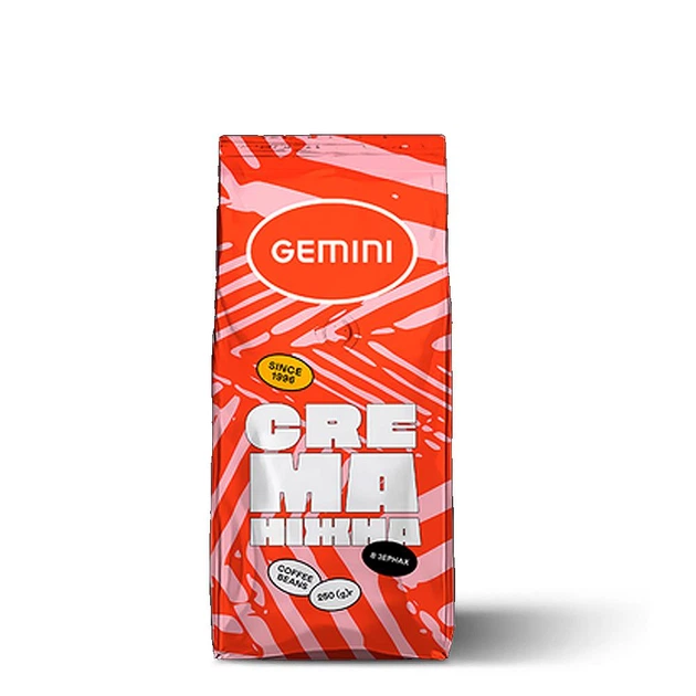 Купить Кофе зерновой Gemini Crema Нежная 250г – ROZETKA. Выгодная