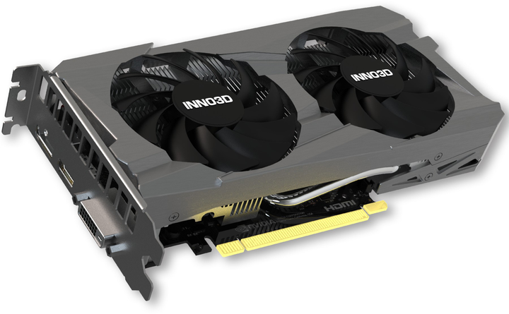Видеокарта INNO3D PCI-Ex GeForce RTX 3050 Twin X2 OC V2 8GB GDDR6 (128bit) (1552/14000) (DVI-D, DisplayPort, HDMI) (N30502-08D6X-1711VA41) - изображение 1
