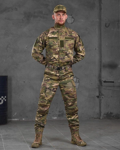 Тактичний статутний костюм 4в1 штани+кітель+кепка+ремінь 2XL мультикам (87480) - зображення 1