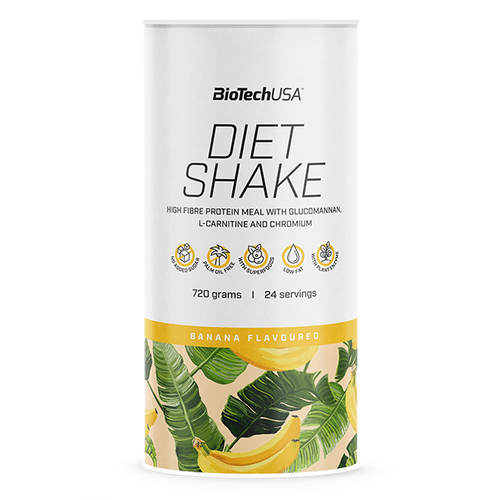 Заменитель питания BioTeсhUSA Diet Shake 720 грамм Banana - Фото 1 Заменитель питания BioTeсhUSA Diet Shake 720 грамм Banana - изображение 1