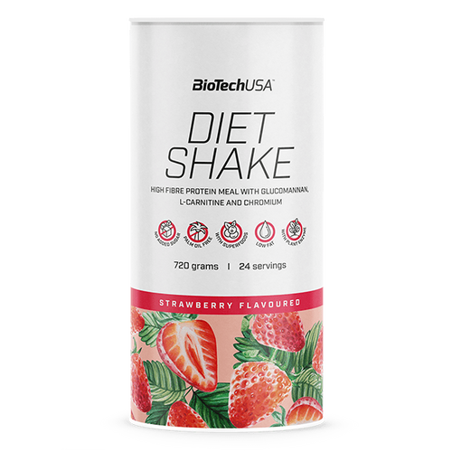 Заменитель питания BioTeсhUSA Diet Shake 720 грамм Strawberry - Фото 1 Заменитель питания BioTeсhUSA Diet Shake 720 грамм Strawberry - изображение 1