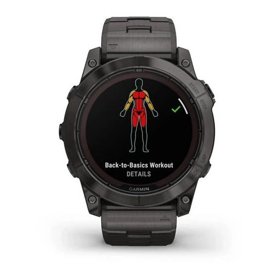 Смарт-часы GARMIN Fenix 7X Pro Sapphire Solar Carbon G. DLC Tit. with Vented Tit. Bracelet (010-02778-30) - изображение 7