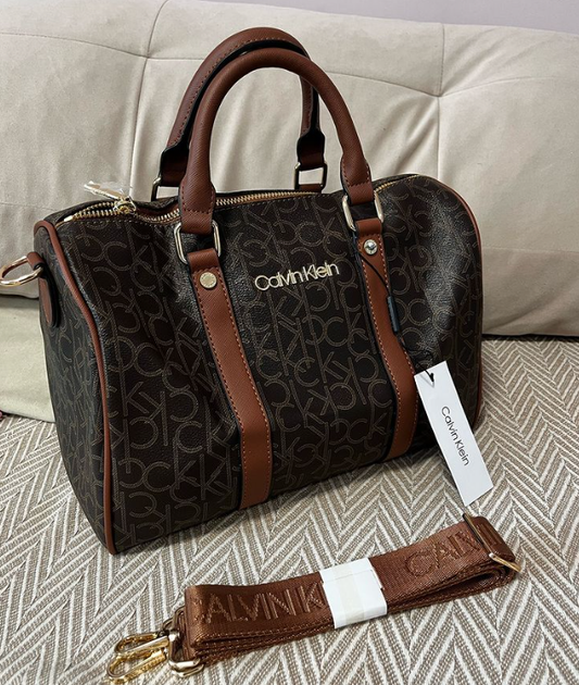 Жіноча сумка через плече Calvin Klein коричнева 30 х 12 х 20 см (338925) - зображення 2