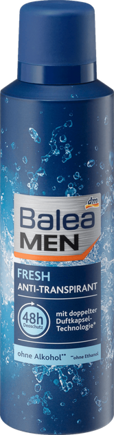 Дезодорант спрей Balea Fresh для мужчин 200 мл - Фото 1 Дезодорант спрей Balea Fresh для мужчин 200 мл - изображение 1