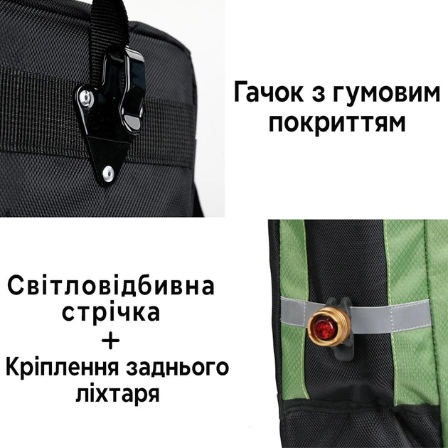 Сумка 3 в 1 на багажник велосипеда байкпакинг Rhinowalk E20655BE 70л Черный с синим (RWK-E20655BE-4450) - изображение 4
