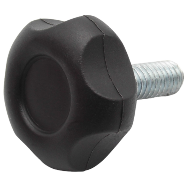 Ручка зажимная М6х50, D30мм з болтом черная Steelfix 40 шт (273735 ...