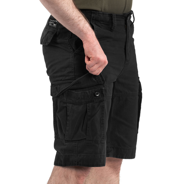 Шорти Sturm Mil-Tec US Vintage Shorts Prewash Black L (11404102) - зображення 2