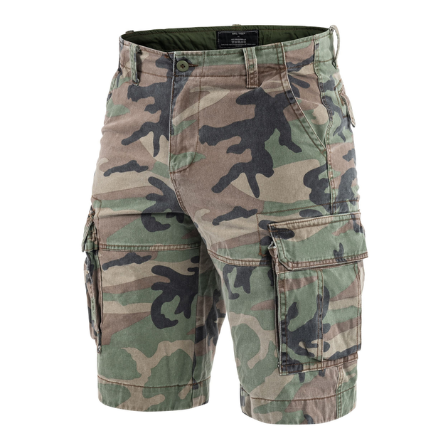 Шорти Sturm Mil-Tec US Vintage Shorts Prewash Woodland XL (11404120) - зображення 1