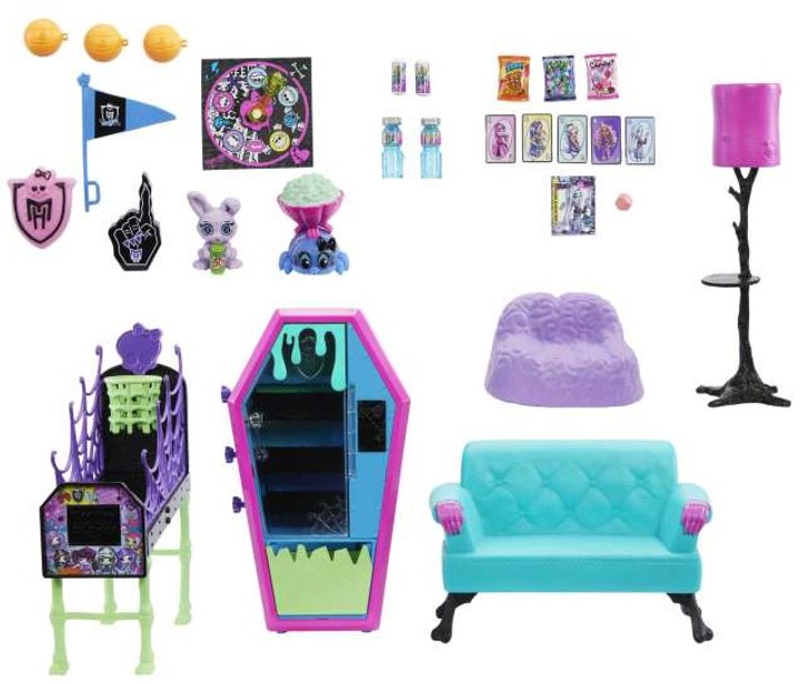 Zestaw Mebelków Monster High Salonik Uczniów (0194735139385) - obraz 6