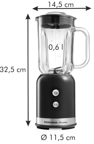 Смузи миксер Tescoma PRESIDENT 0.6 л Черный 909030.44 - изображение 2