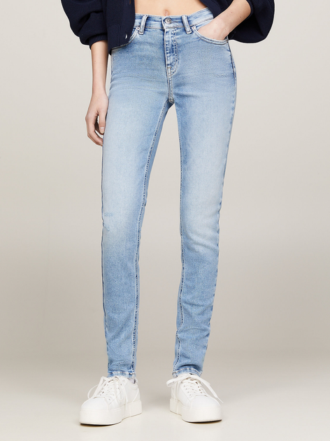 Джинси Slim fit жіночі Tommy Jeans DW0DW17572-1AB W30L30 Блакитні (8720646651436) - зображення 1