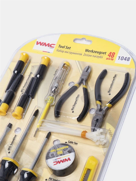Набір інструментів WMC TOOLS WT-1048 48 предметів - Фото 2 Набір інструментів WMC TOOLS WT-1048 48 предметів - зображення 2