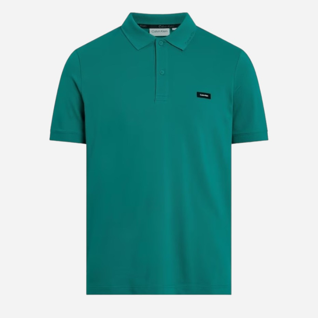 Koszulka polo męska Calvin Klein K10K112468-LEI 2XL Zielona (8720109245035) - obraz 1