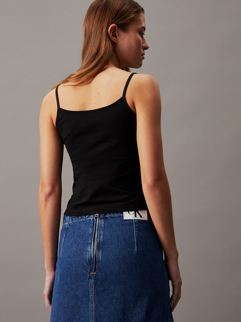 Майка жіноча Calvin Klein Jeans J20J223105-BEH S Чорна (8720109317329) - зображення 2